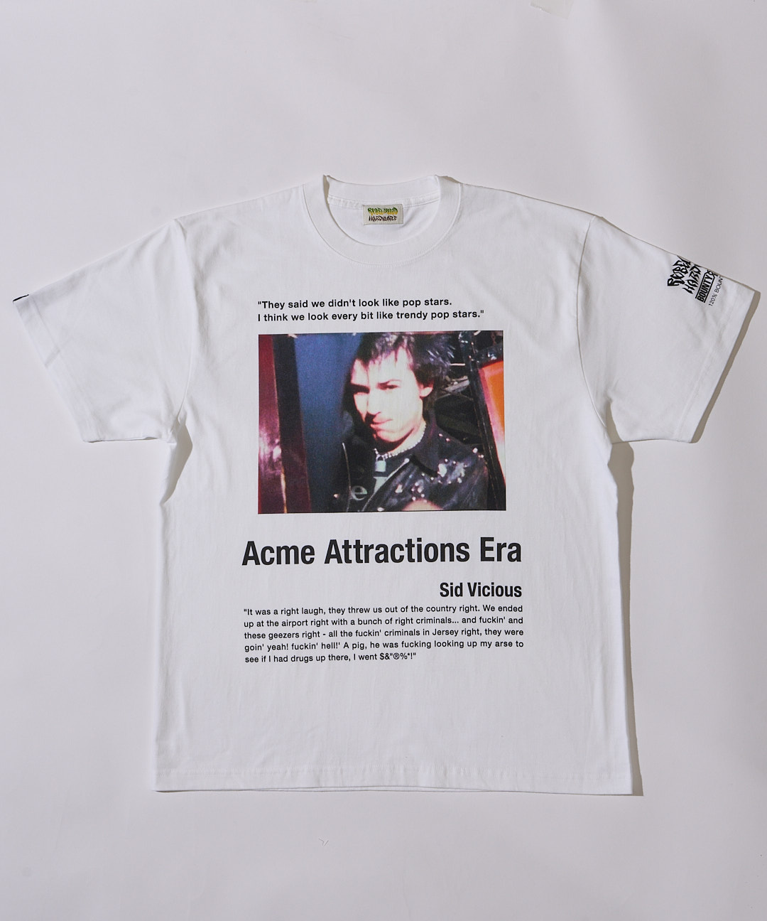 BOUNTY HUNTER × REBEL DREAD HARDWARE / SID VICIOUS S/S TEE(WH) BOUNTY HUNTER × REBEL DREAD HARDWARE / SID VICIOUS S/S TEE(WH)