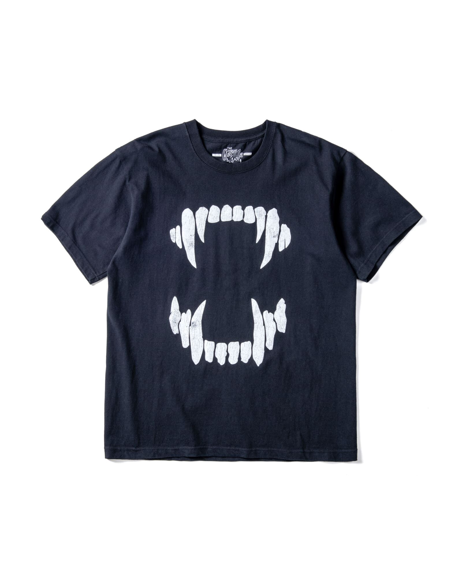GERUGA / PRINT T-SHIRS- 牙-(BLACK) GERUGA / PRINT T-SHIRS- 牙-(BLACK)