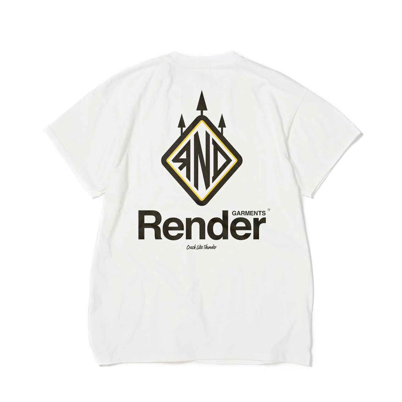 RENDER / Main Logo S/S Tee (WH) RENDER / Main Logo S/S Tee (WH)